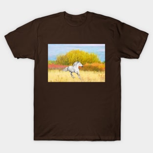 White Horse in Autumn T-Shirt